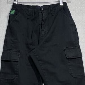 Empyre Pants Mens Xtra Small Black Jogger Cargo Relaxed Fit XS Elastic Waist